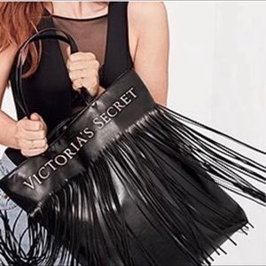 NWT Victoria’s Secret fringe faux leather bag